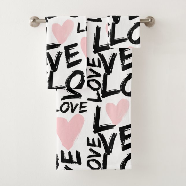 Conjunto De Toalhas Amor Moderno (Insitu)