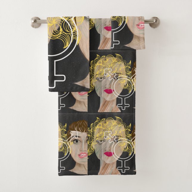 Conjunto De Toalhas Amor transgênero (Insitu)