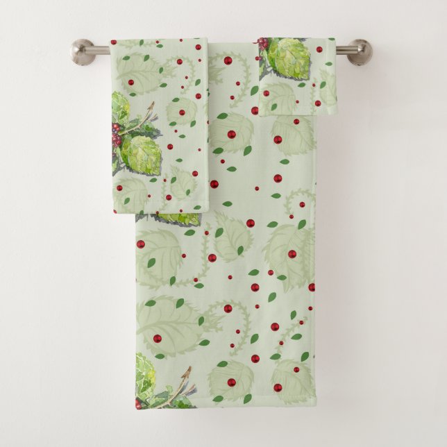 Conjunto De Toalhas Amoras vermelhas e pretas (Insitu)