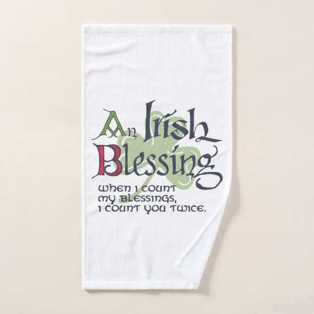 Conjunto De Toalhas An Irish Blessing (Toalha de mão)