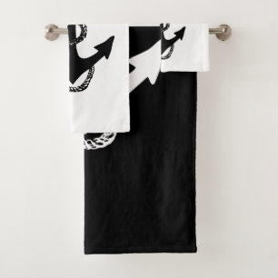 Conjunto De Toalhas ANCHOR náutico + ROPE
