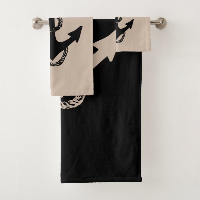 Conjunto De Toalhas ANCHOR náutico + ROPE | (Insitu)