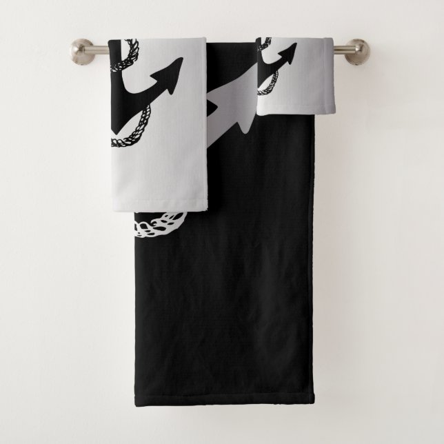 Conjunto De Toalhas ANCHOR náutico + ROPE | (Insitu)
