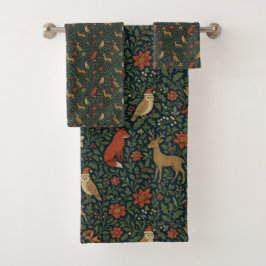 Conjunto De Toalhas Animal & Botânico Natal Vitoriano