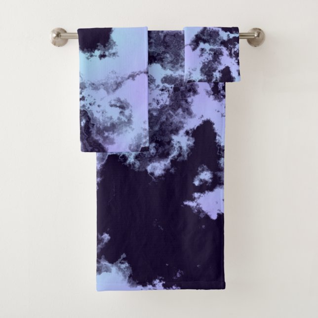 Conjunto De Toalhas Anjo Azul da Meia-Noite (Insitu)