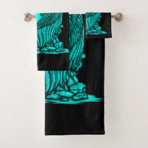 Conjunto De Toalhas Anjo dormindo na pedra