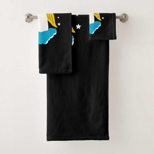 Conjunto De Toalhas Anjo numa nuvem (Insitu)