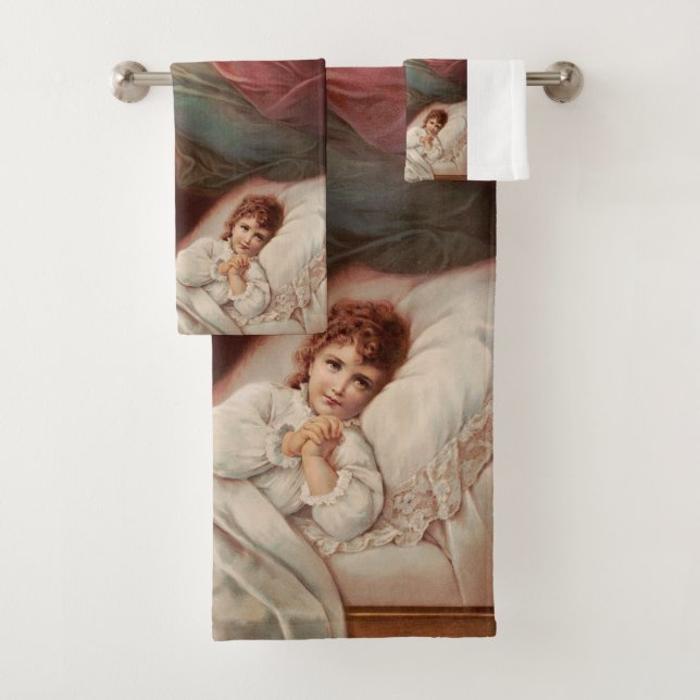 Conjunto De Toalhas Anjos da guarda com criança (Insitu)