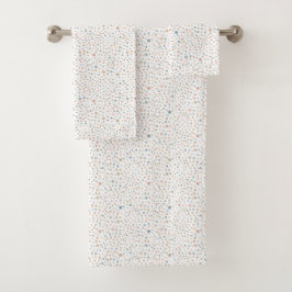 Conjunto De Toalhas Annie Confetti Aquarela Pontos