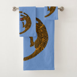 Conjunto De Toalhas Antigos Tigres Folk Japoneses