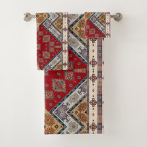 Antiguidade Vintage Red Beige Kilim Turco