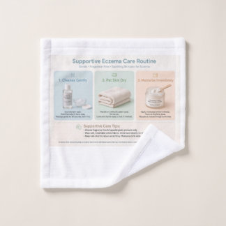 Conjunto De Toalhas Apoio ao eczema.