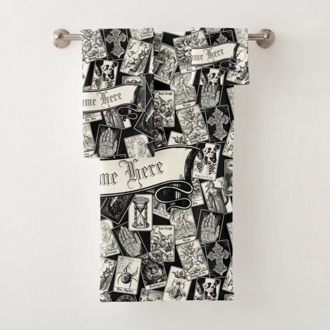 Conjunto De Toalhas Apotário de Bruxaria Vitoriana de Tarot Gótico (Insitu)