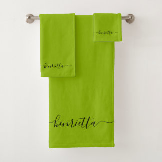 Conjunto De Toalhas Apple Green Bath Towels Elegante Na moda