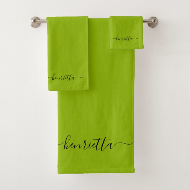 Conjunto De Toalhas Apple Green Bath Towels Elegante Na moda (Insitu)
