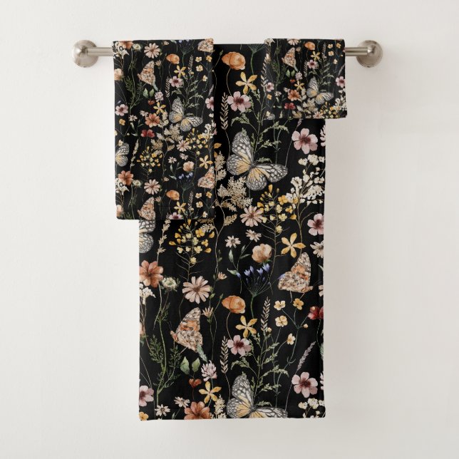 Conjunto De Toalhas Aquarela Boho Floral (Insitu)