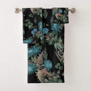 Conjunto De Toalhas Aquarela, crisântemos