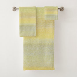 Conjunto De Toalhas Aquarela de Sombras de Verão