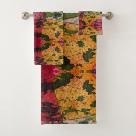 Conjunto De Toalhas Aquarela E Abstrato de Ink Expressionismo Arte