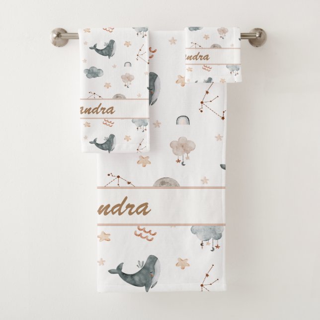 Conjunto De Toalhas Aquarius Baby Cute & Soft for Little Water Bearts (Insitu)