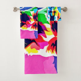 Conjunto De Toalhas Arco-Íris - Duo Reproduzível
