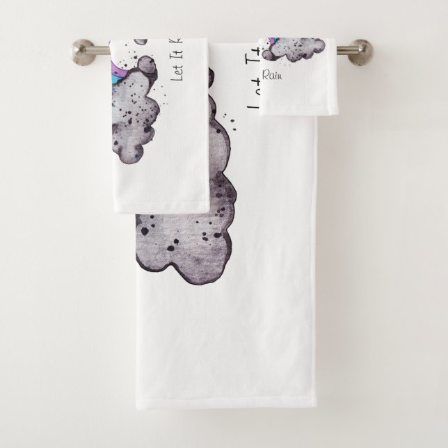 Conjunto De Toalhas Arco-Íris E Nuvens Cáudias (Insitu)