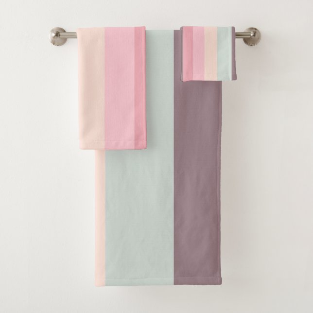 Conjunto De Toalhas arco-íris pastel (Insitu)
