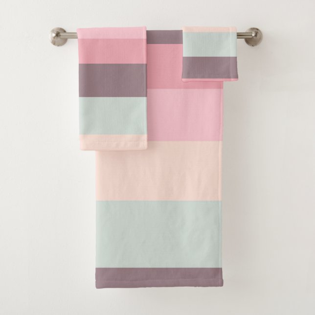 Conjunto De Toalhas arco-íris pastel (Insitu)