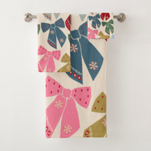 Conjunto De Toalhas Arcos de Natal Coquette