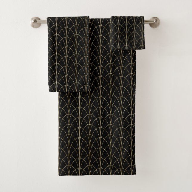 Conjunto De Toalhas Arcos Dourados Art Déco (Insitu)