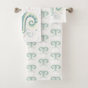 Conjunto De Toalhas ARIES, Design abstrato do Sinal Zodíaco,