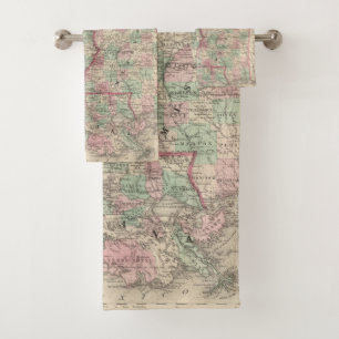 Conjunto De Toalhas Arkansas, Mississippi, e Louisiana 2
