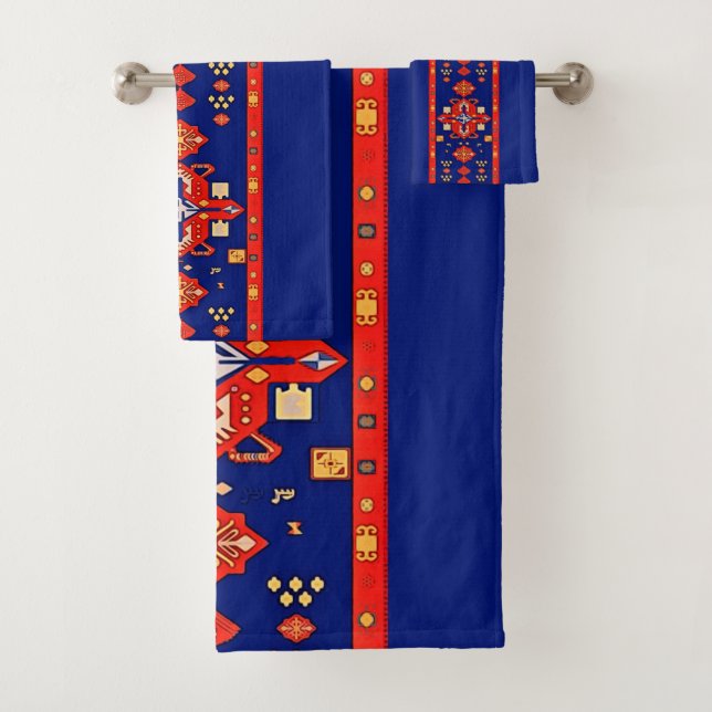Conjunto De Toalhas Armênio Folk Art Towel (Insitu)