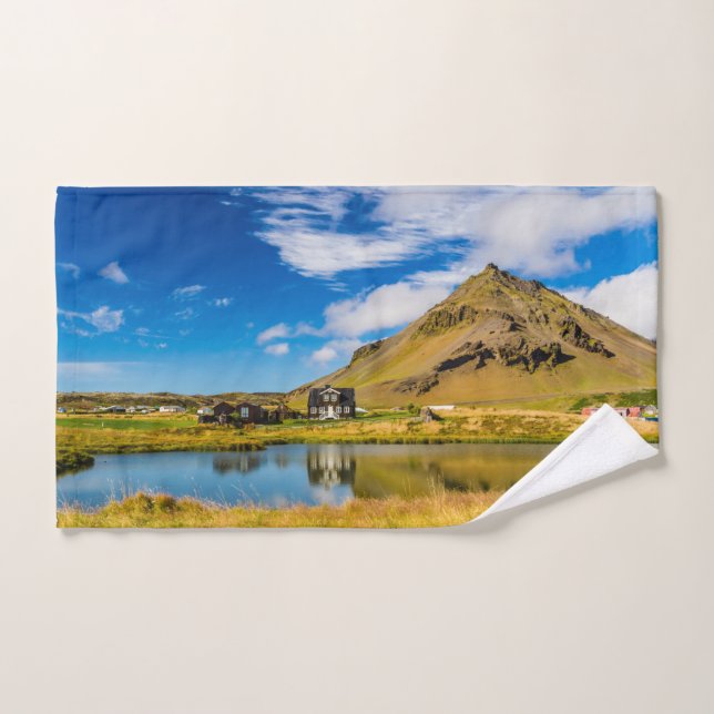 Conjunto De Toalhas Arnarstapi Amtmansshus E Monte Stapafell, Islândia (Toalha de mão)