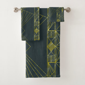Conjunto De Toalhas Art Deco Bath Towels