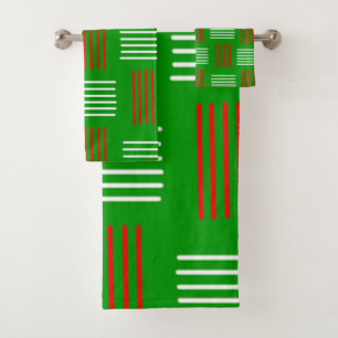 Conjunto De Toalhas Art Deco Christmas Weave