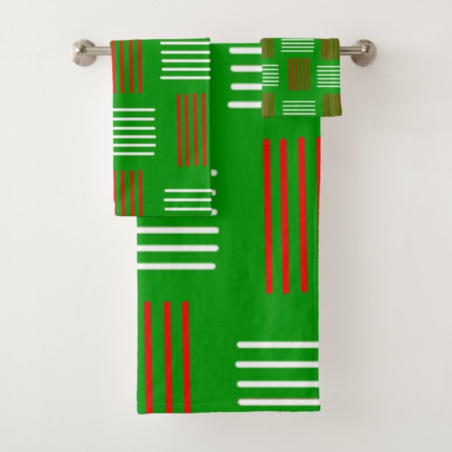 Conjunto De Toalhas Art Deco Christmas Weave (Insitu)