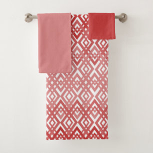 Conjunto De Toalhas Art Deco Diamantes Bath Towel Set