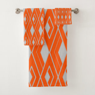 Conjunto De Toalhas Art Deco Diamond Shapes