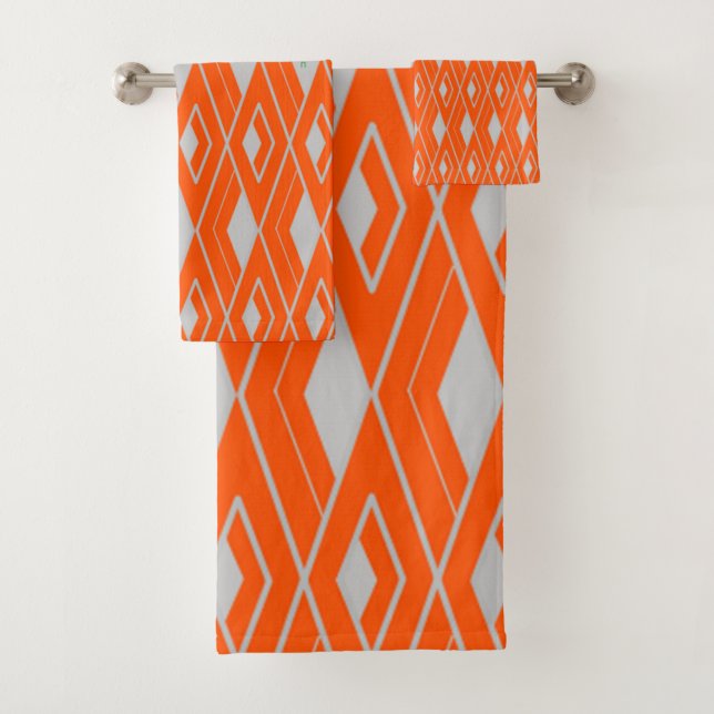 Conjunto De Toalhas Art Deco Diamond Shapes (Insitu)