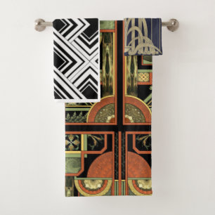 Conjunto De Toalhas Art deco dos anos 20 rujir