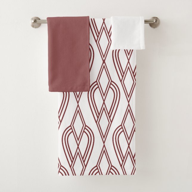 Conjunto De Toalhas Art Deco Flowerbeds Bath Totoset (Insitu)