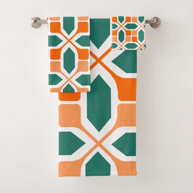 Conjunto De Toalhas Art Deco Mosaico (Insitu)