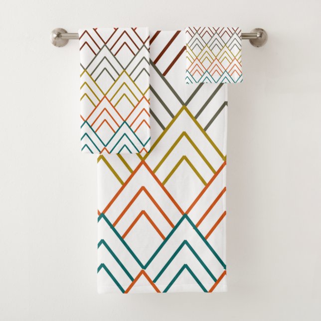 Conjunto De Toalhas Art Deco Mounties (Insitu)