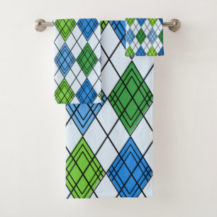 Conjunto De Toalhas Art Deco Rain Argyle