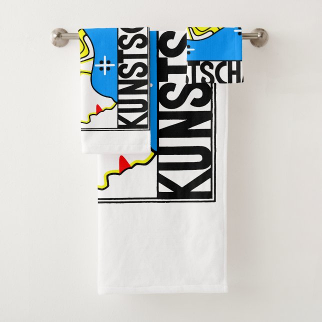 Conjunto De Toalhas Art Nouveau Art Show Fair Maiden de 1908 (Insitu)