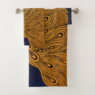Conjunto De Toalhas Art Nouveau Peacock Will Bradley