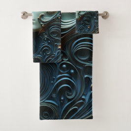 Conjunto De Toalhas Arte 3D da Mulher Moonlit