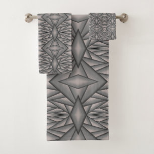 Conjunto De Toalhas Arte Abstrata Congelada no Tempo