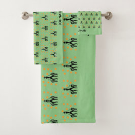 Conjunto De Toalhas Arte Africana, Silhueta Musical Celebração